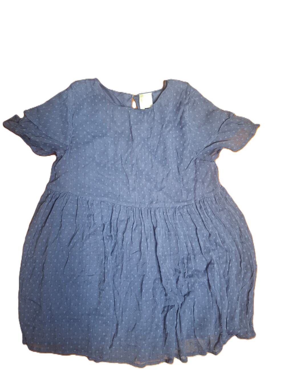 Japna Babydoll Blouse, Dark Blue/Gray, Size S